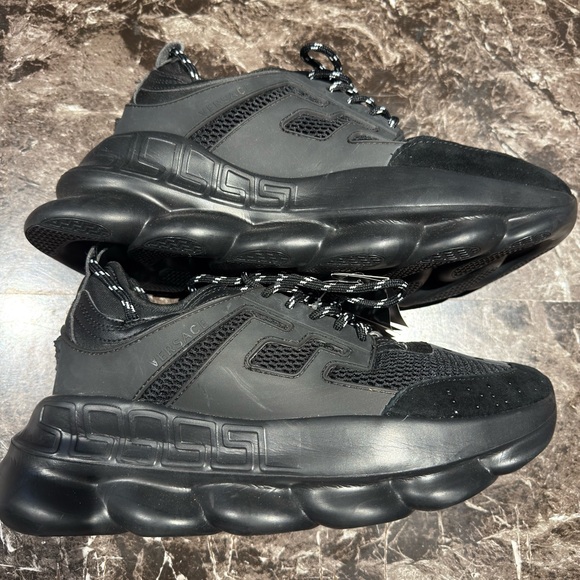 NEW Versace Chain Reaction Sneakers Mens EU Size 44 US 11 Black main image 7